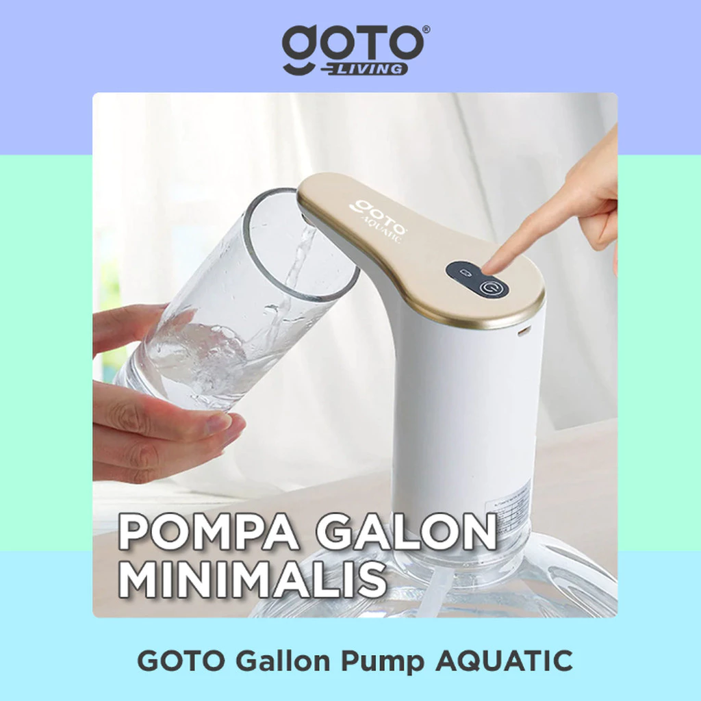 GOTO Aquatic - Pompa Galon Elektrik Dispenser Air Minum Pump Charge USB